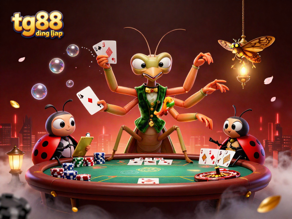 Engaging in tg88 đăng nhập, experience exciting card games with vibrant casino characters in action.