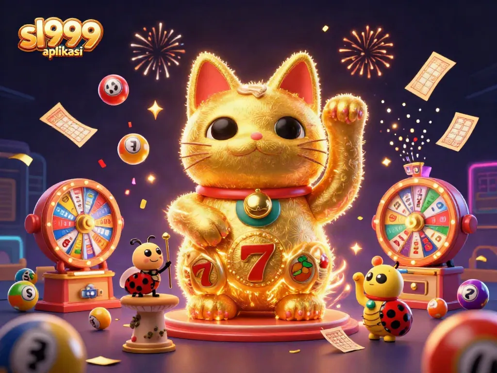 Experience the excitement of sl999 aplikasi with vibrant casino symbols and dynamic game elements.