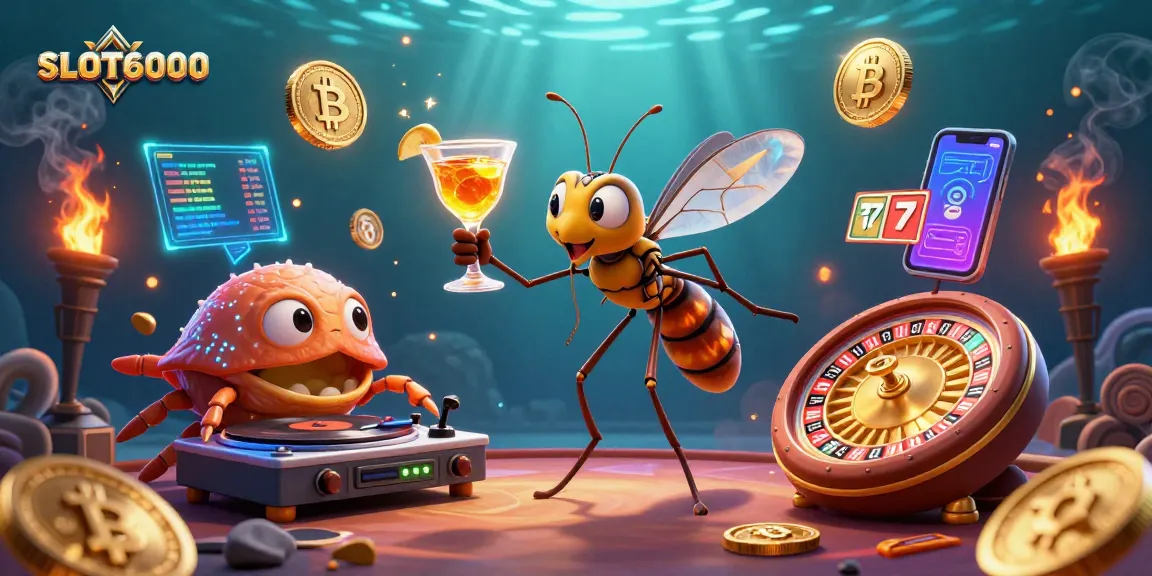 Engage with SLOT6000's thrilling slots experience featuring vibrant 3D characters and digital elements.