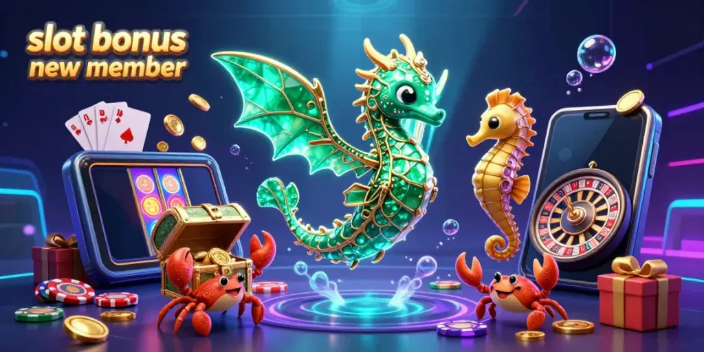 Experience the thrill of winning with the slot bonus new member promotion featuring vibrant casino elements.