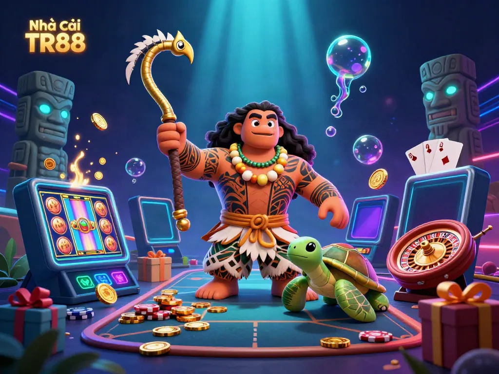 Engage with Nhà cái TR88 by spinning the wheels of fortune alongside vibrant characters and games.