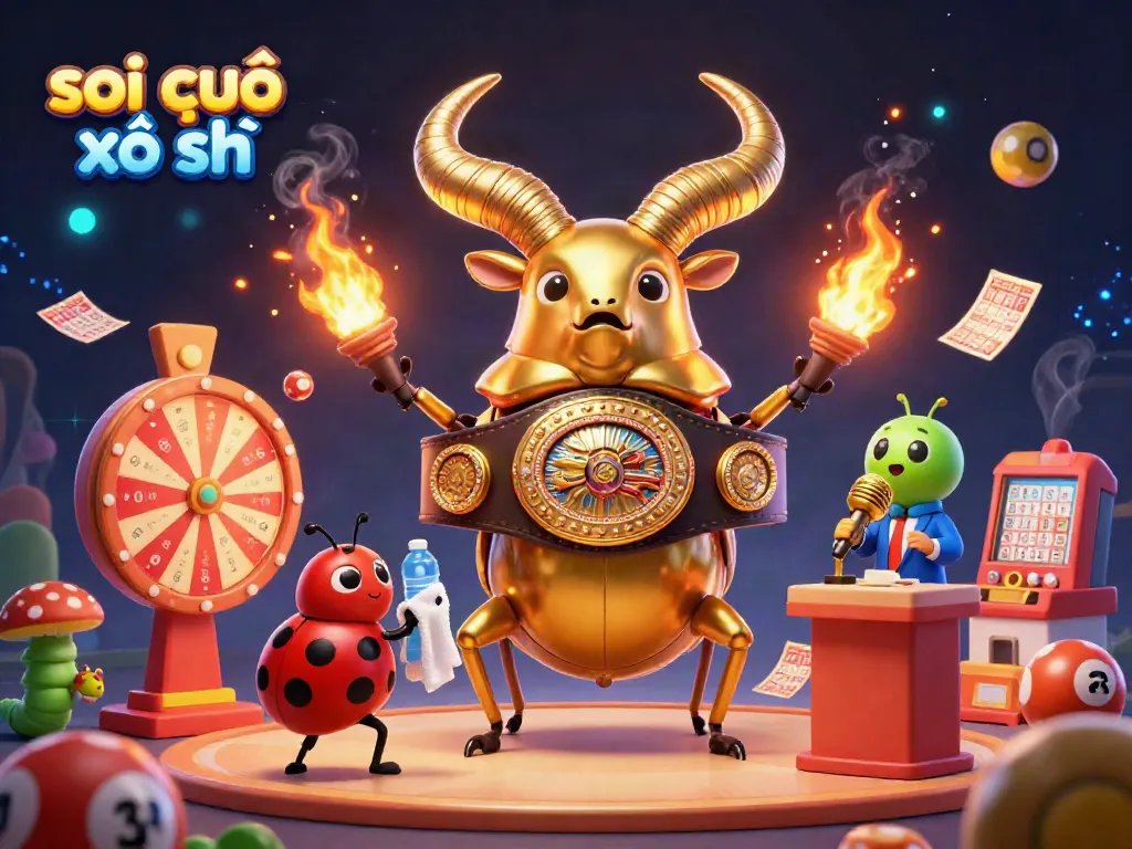 Engage with soi cầu xổ số using detailed characters illustrating lottery excitement and gaming elements.