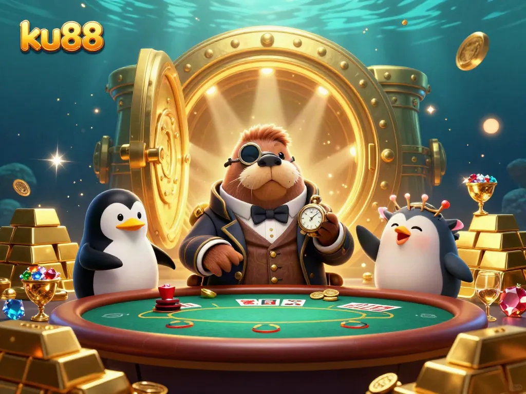 Experience thrilling gaming at ku88 with our vibrant underwater casino scene