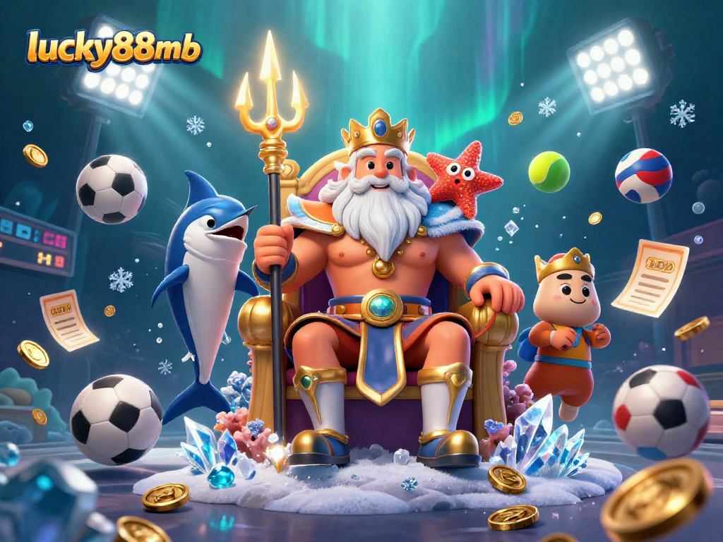 Place your bets with lucky88mb at this vibrant underwater casino filled with sports action!