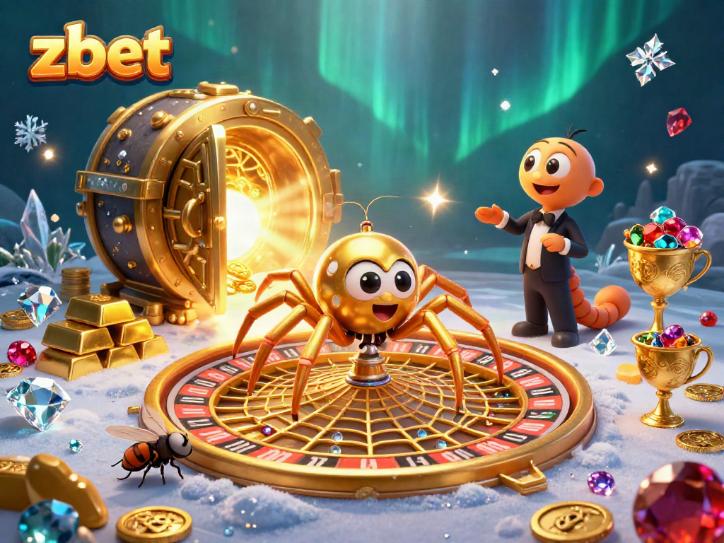 Place bets at zbet's online casino featuring vibrant animated characters and rich treasures.