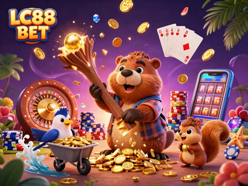 Experience the excitement of LC88 BET with our animated casino adventure featuring dynamic characters and vibrant game elements.