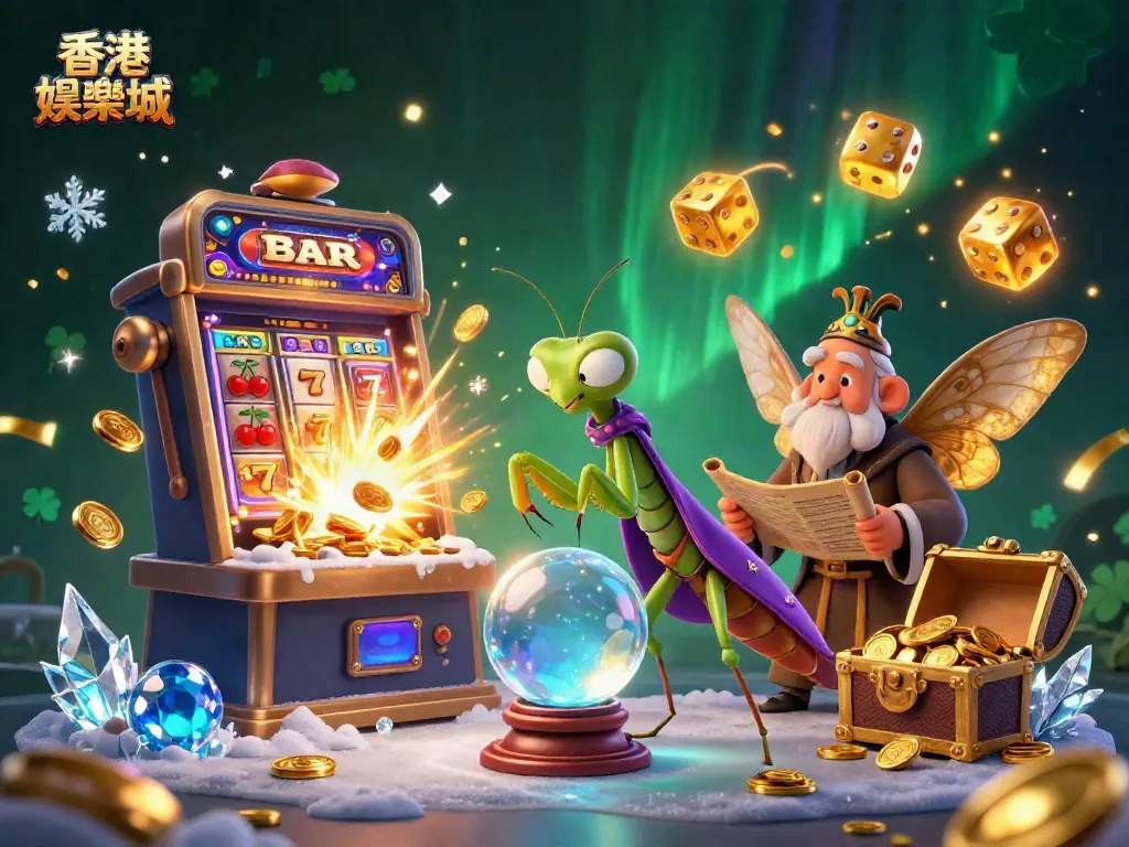 Spin for big wins at 香港娛樂城 with vibrant slot machines and captivating fortune teller characters.