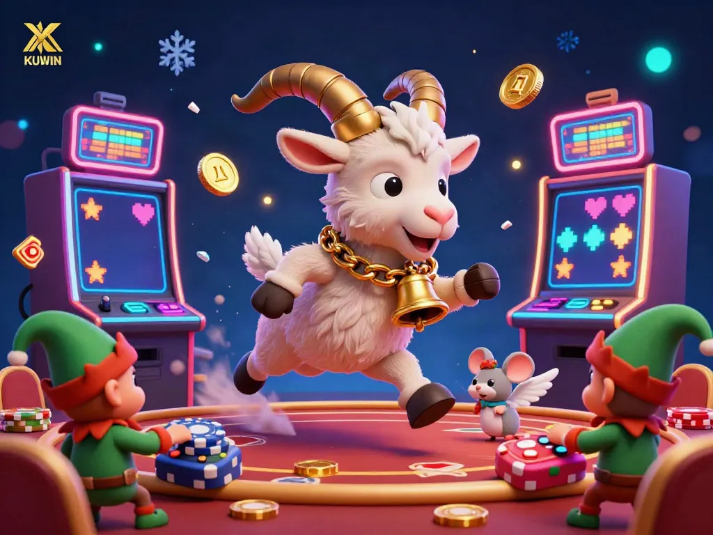Experience thrilling gameplay at KUWIN's casino with lively characters and vibrant gaming elements.