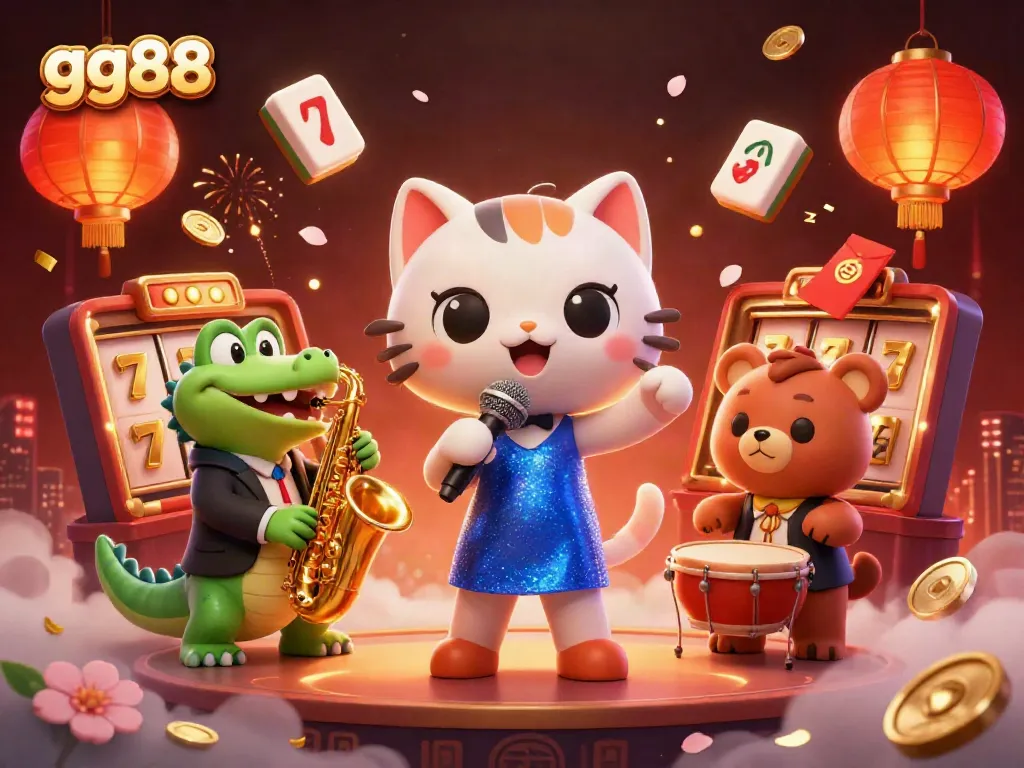 Experience the vibrant atmosphere of gg88 with engaging casino characters and dynamic gaming elements.