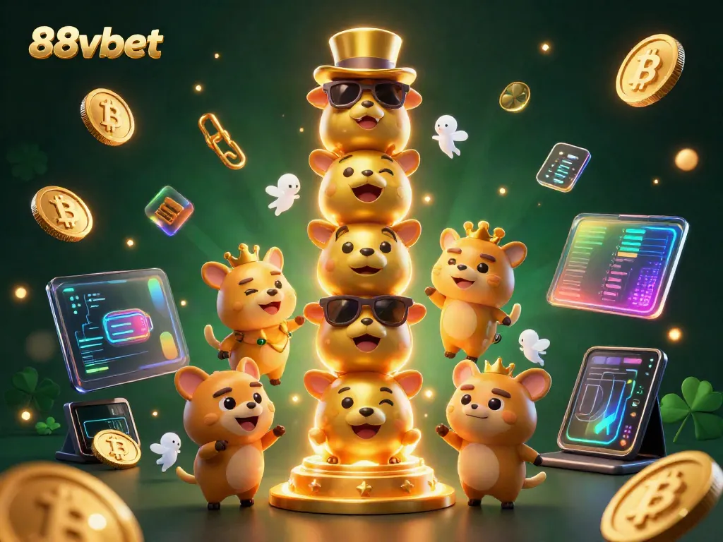 Experience the vibrant energy of 88vbet featuring dynamic 3D casino elements and characters.