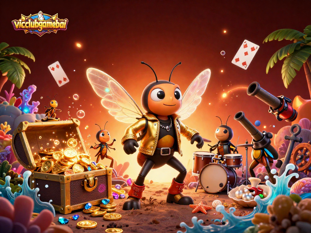 Experience the excitement of vicclubgamebai with dynamic casino characters showcasing vibrant gaming elements.