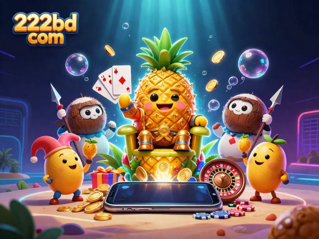 Experience thrilling games at 222bd com with vibrant casino characters and slot action!